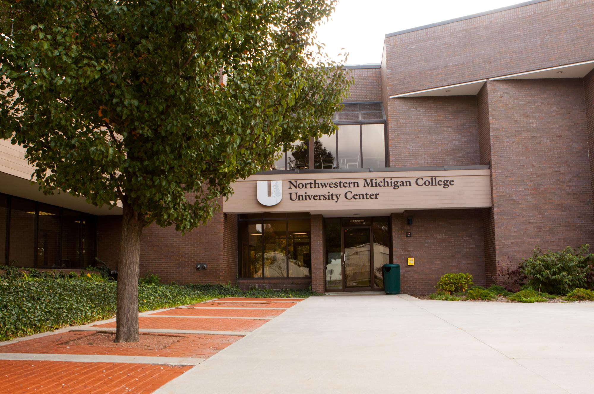 Exterior of the Northwestern Michigan College University Center